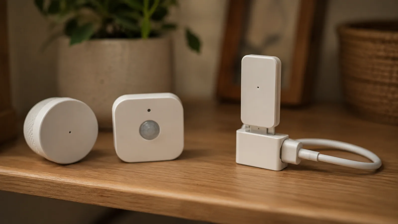 A Home Assistant device page showing a Zigbee sensor marked unavailable, with a Zigbee USB coordinator and mesh of devices in the background.