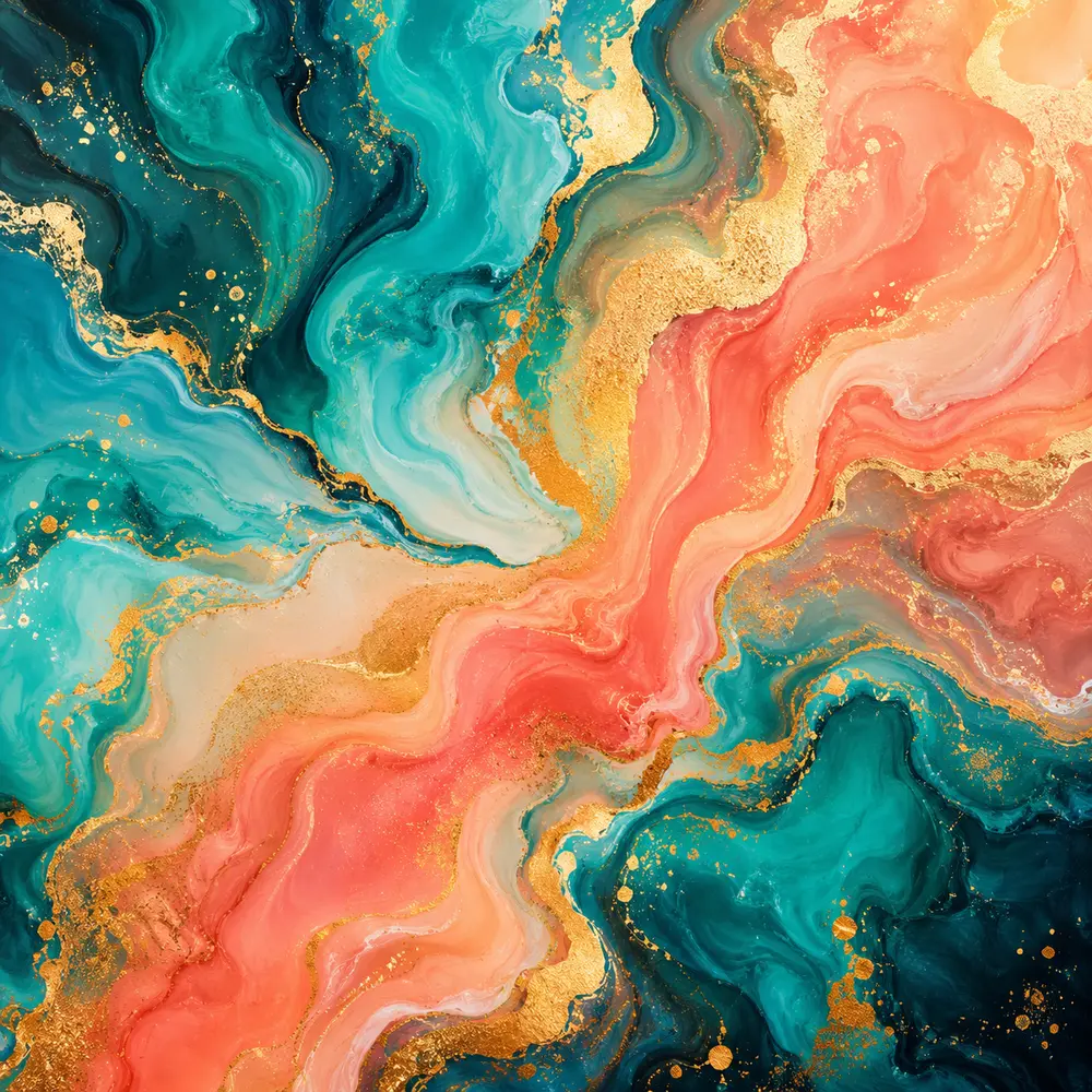 Sample image generated from the prompt: Abstract fluid art