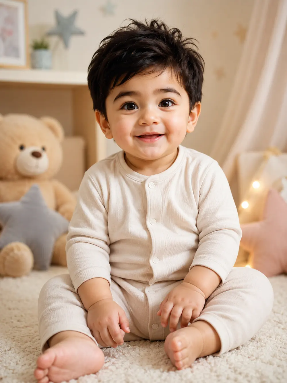 Sample image generated from the prompt: Baby version of you