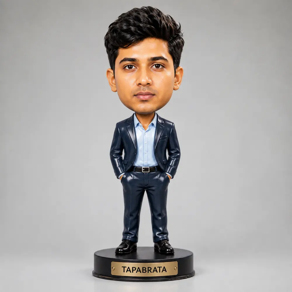 Sample image generated from the prompt: Bobblehead figure