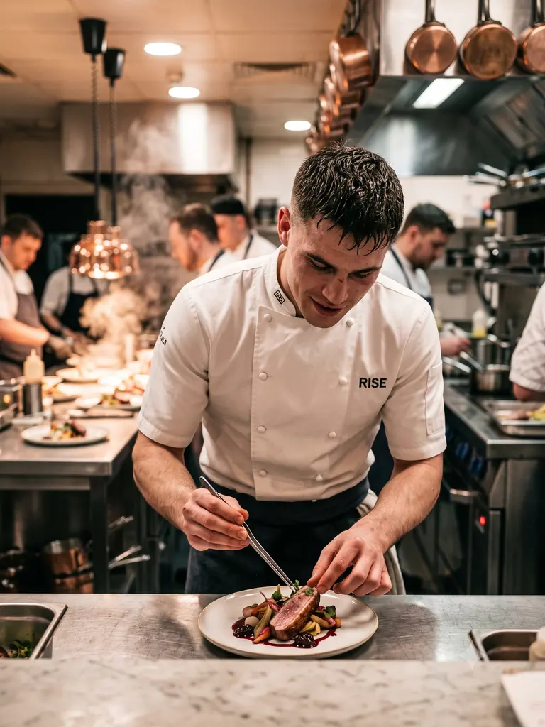 Sample image generated from the prompt: Professional chef