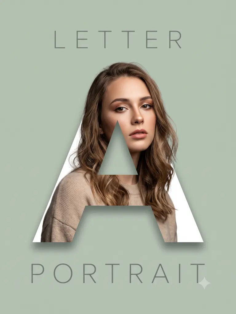 Sample image generated from the prompt: Letter portrait (your initial)
