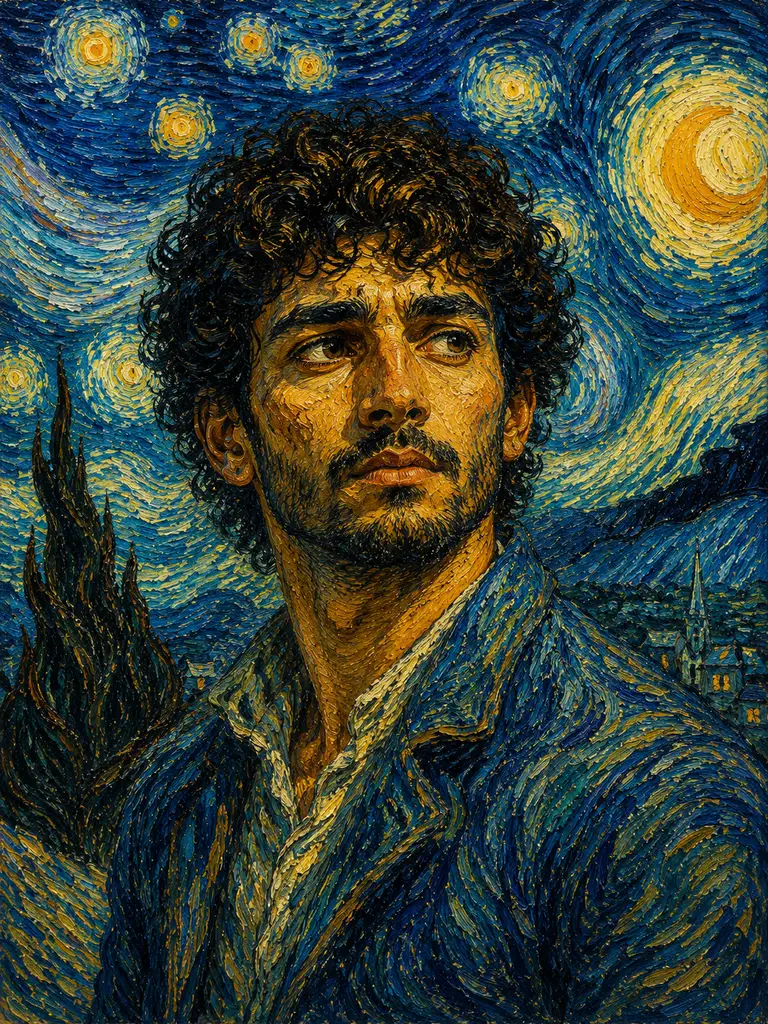 Sample image generated from the prompt: Post-impressionist painting