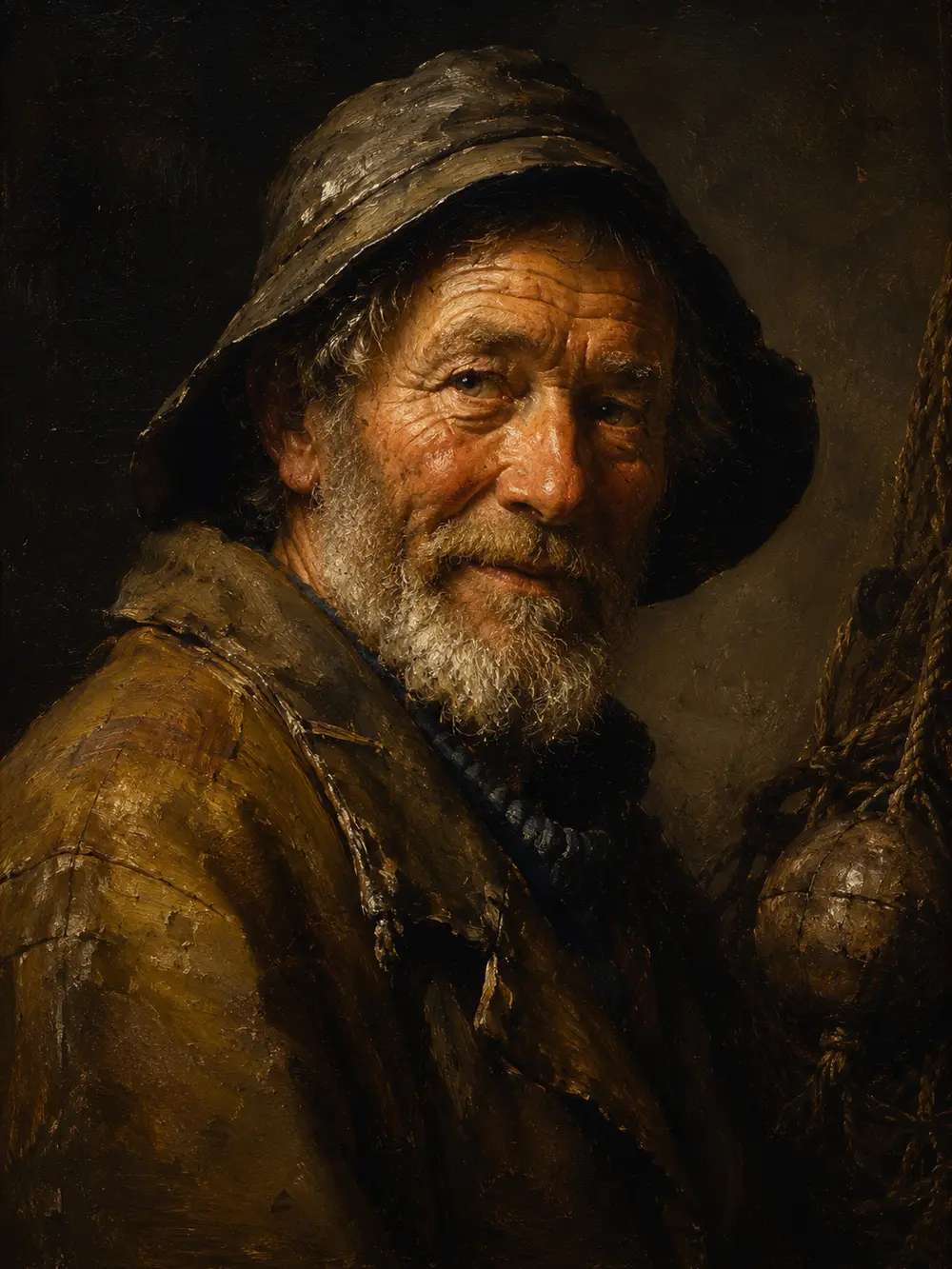 Sample image generated from the prompt: Classical oil painting portrait